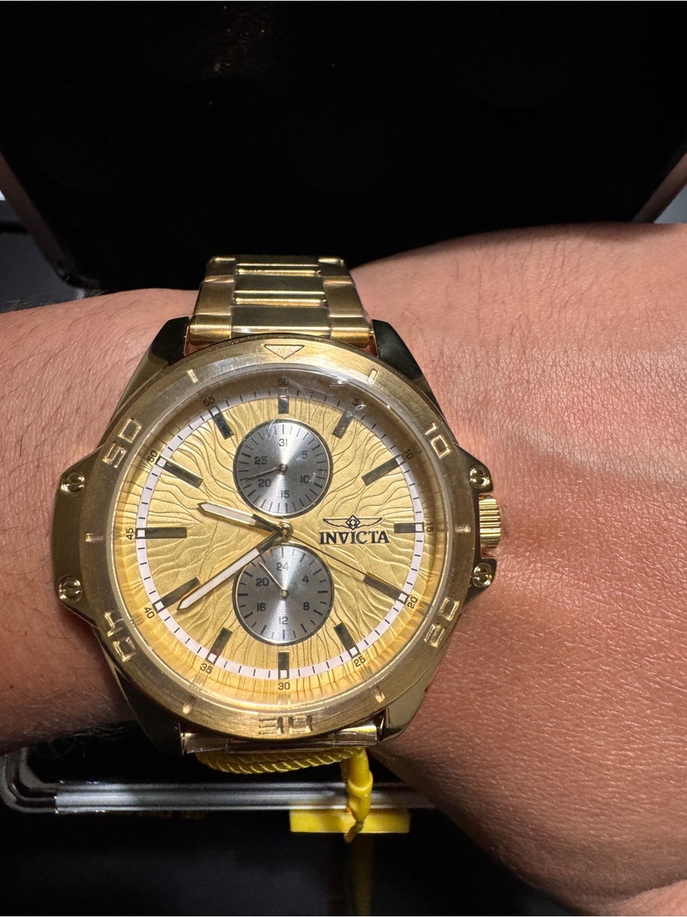Invicta Gold and Silver Men's Chronograph Watch